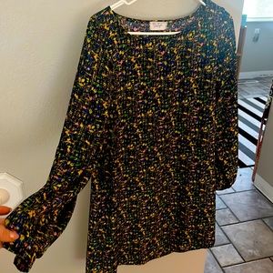 Long sleeve bluetique medi dress